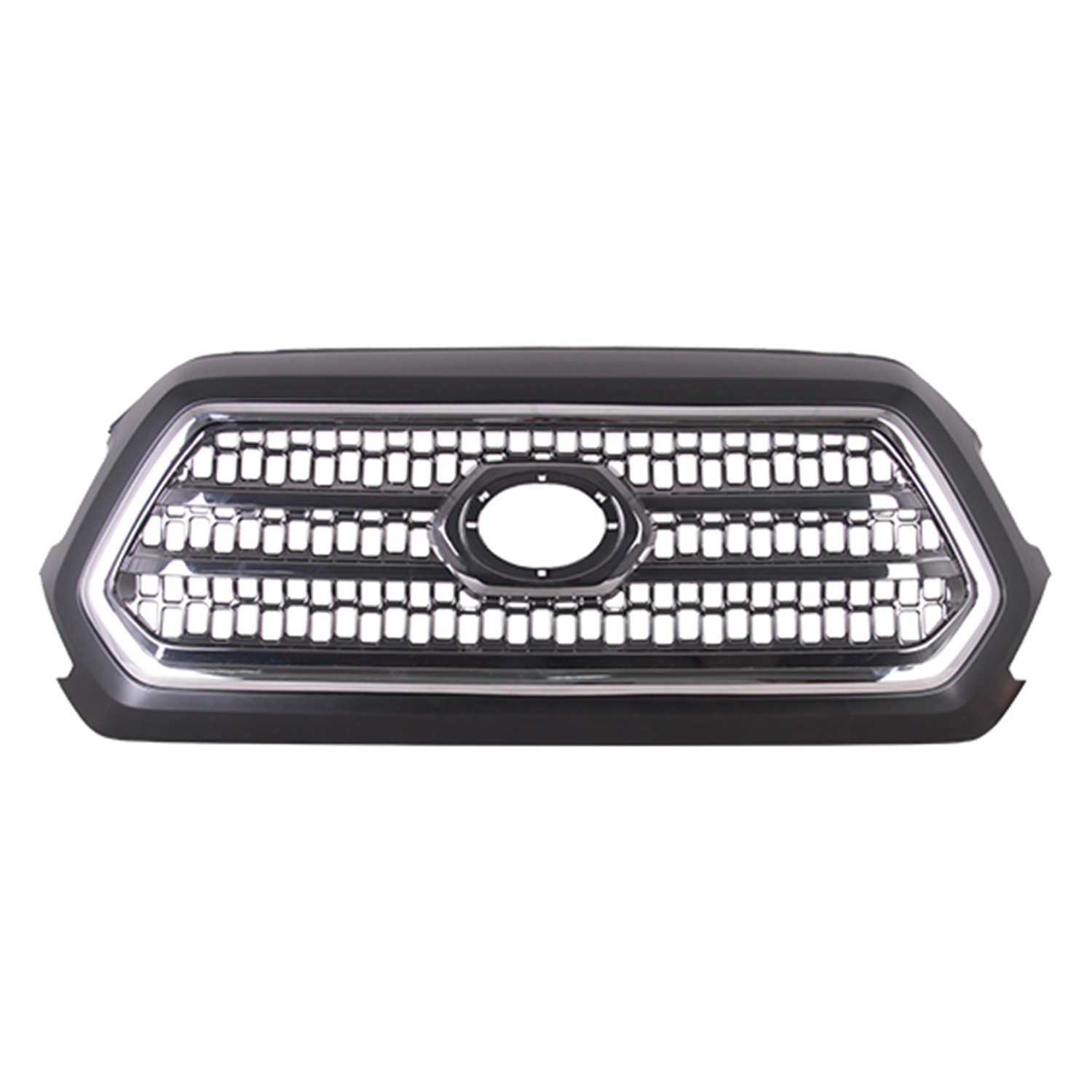 Grille Assembly Chrome/Black CAPA for Toyota Tacoma TRD Sport TRD Off-Road 2016–2017