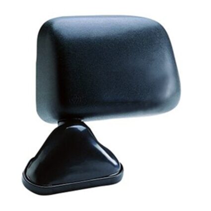 Door Mirror Assembly Left Door Mount Foldaway w/o Vent Window w/Twin Glass Mirrors Black for Toyota Pickup 1989–1995
