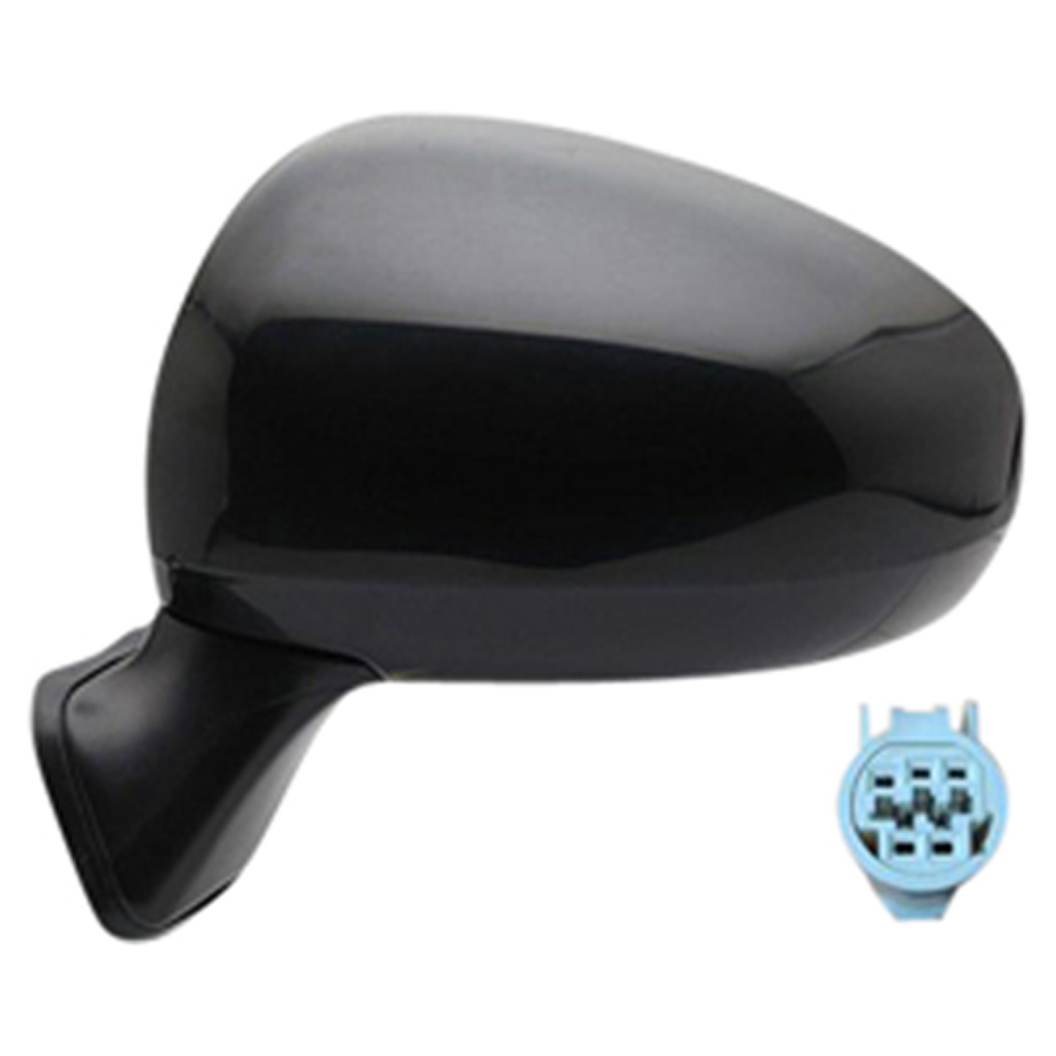 Door Mirror Assembly Left Type L Power Non-Heated Foldaway for Toyota Prius 2010–2015