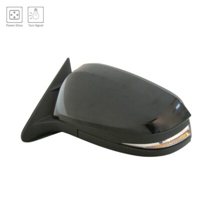 Door Mirror Assembly Left Power Non-Heated w/Cover Black for Toyota Highlander 2014–2015