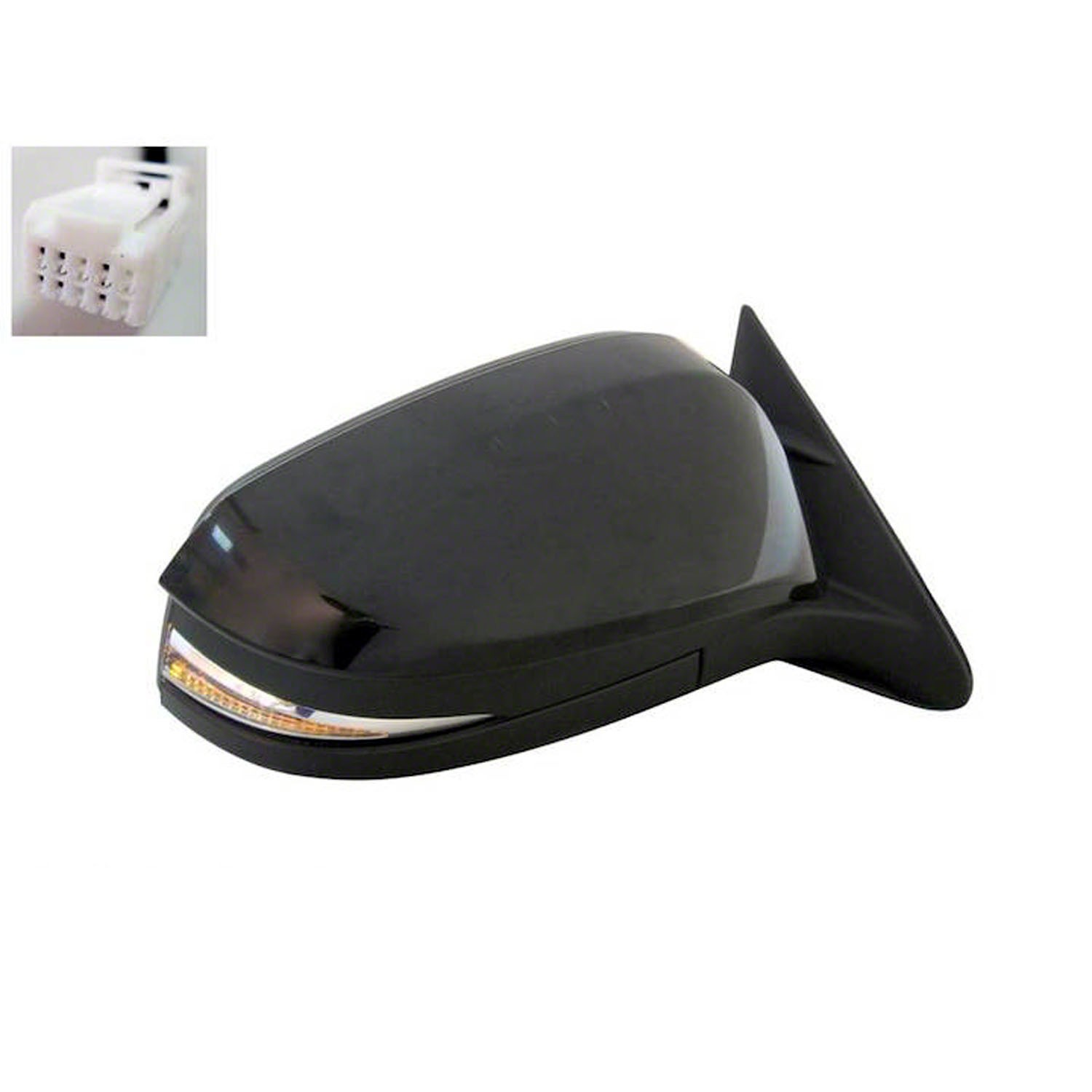 Door Mirror Right w/o Blind Spot Detection w/Cover for Toyota Highlander 2014–2019