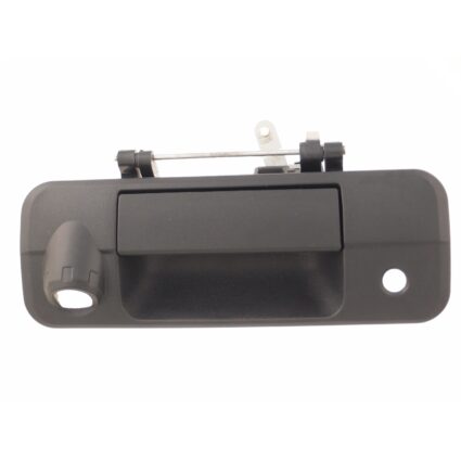 Tailgate Handle Rear w/Rear Camera Textured Black for Toyota Tundra 2007–2013