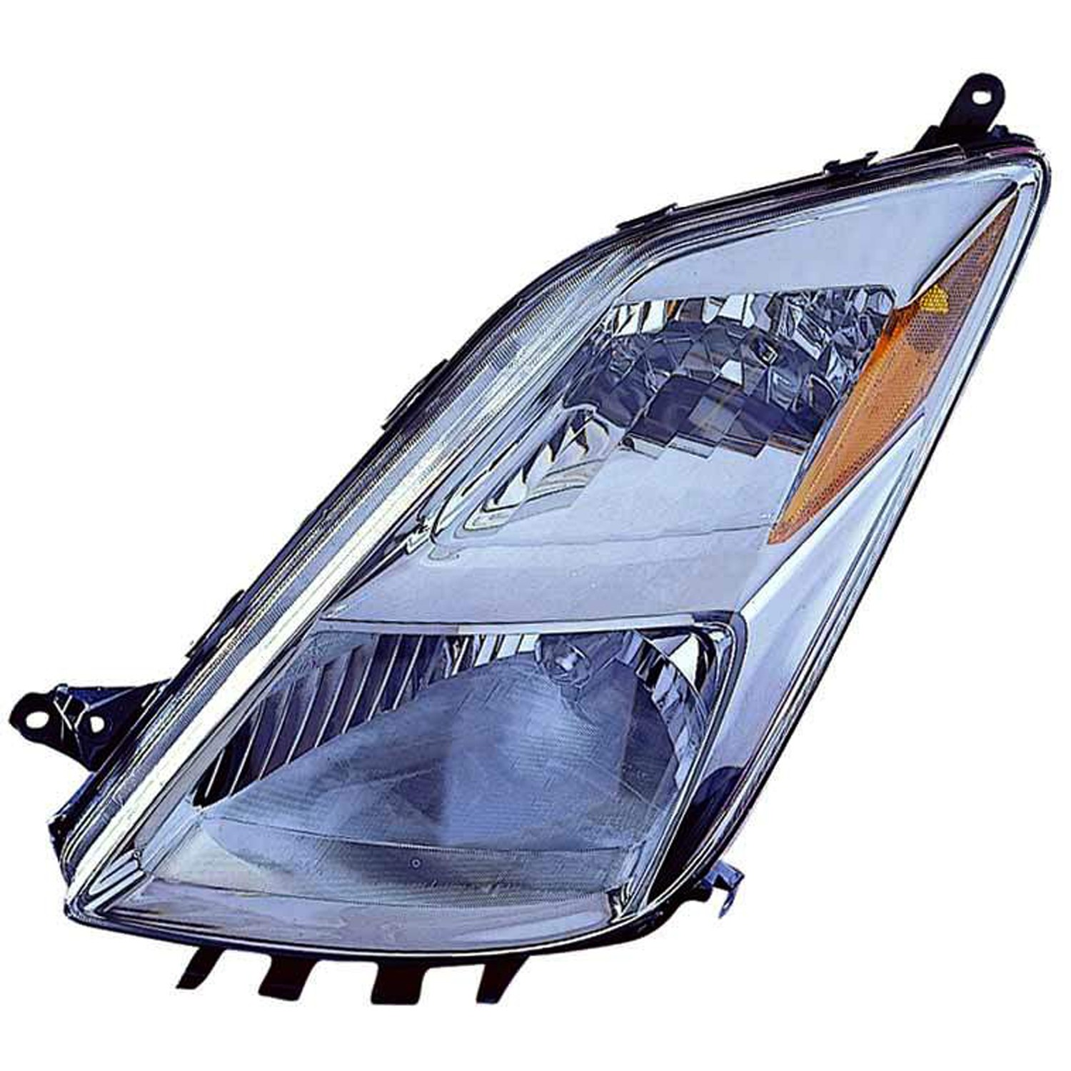 Headlight Assembly Composite Left w/o HID Lamps To 11-05 w/o Bulbs or Sockets CAPA for Toyota Prius 2004–2006