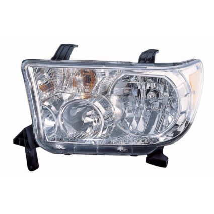 Headlight Assembly Composite Left w/o Level Adjuster CAPA for Toyota Sequoia Tundra