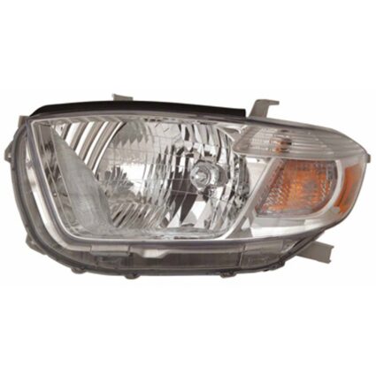Headlight Assembly Composite Left USA Built CAPA for Toyota Highlander Limited Base SE 2010