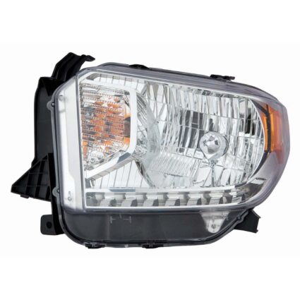 Headlight Assembly Composite Left Halogen w/o Level Adjuster for Toyota Tundra Limited SR SR5 2014–2015
