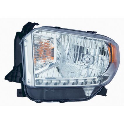 Headlight Assembly Composite Left Halogen w/Level Adjuster CAPA for Toyota Tundra Limited SR SR5 2014–2017