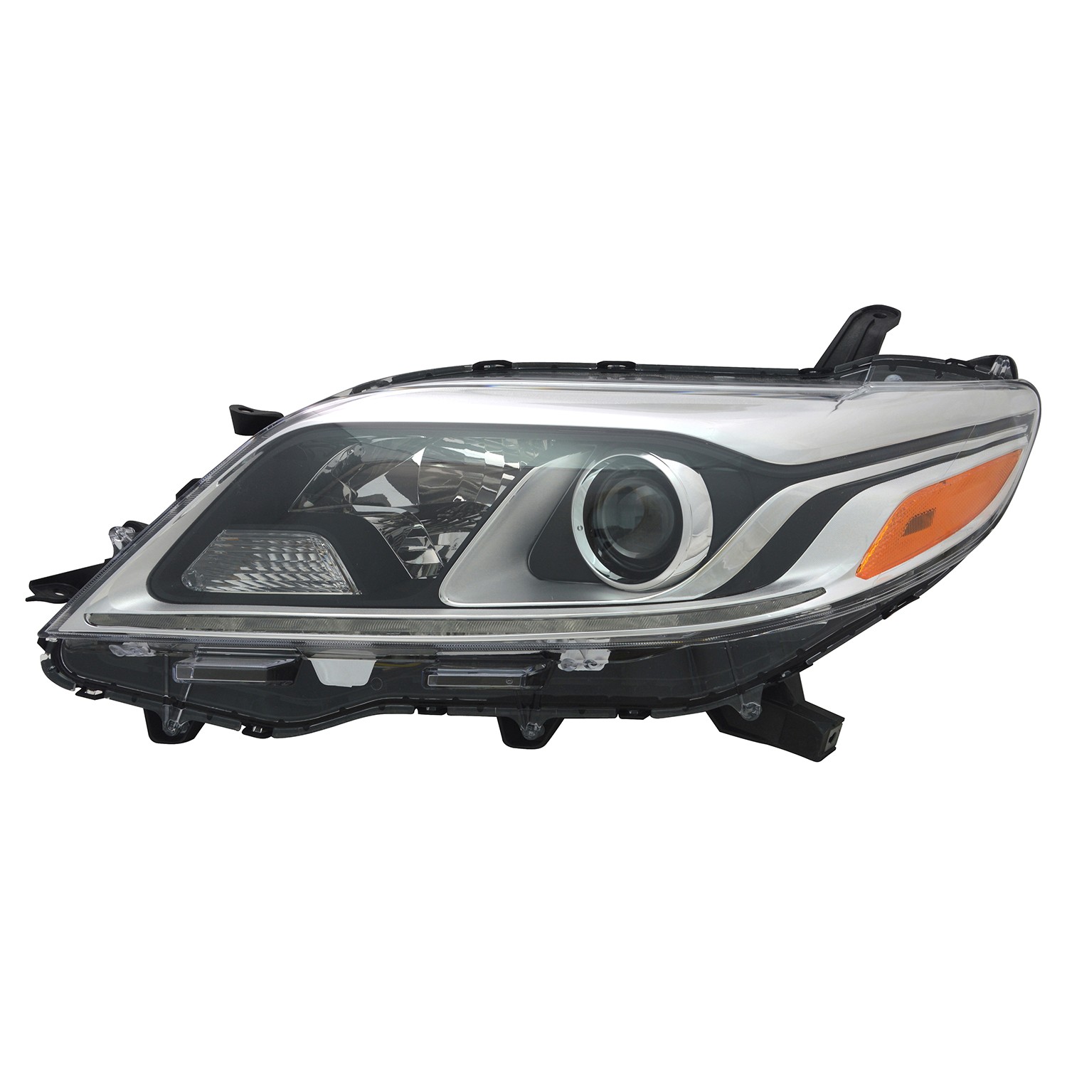 Headlight Assembly Composite Left Halogen w/LED DRL for Toyota Sienna Limited XLE XLE Premium 2015–2020
