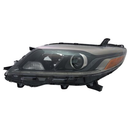 Headlight Assembly Composite Left Halogen w/LED DRL CAPA for Toyota Sienna SE 2015–2019