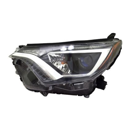 Headlight Assembly Composite Left Halogen w/o Black Bezel North America Built for Toyota RAV4 2016–2018