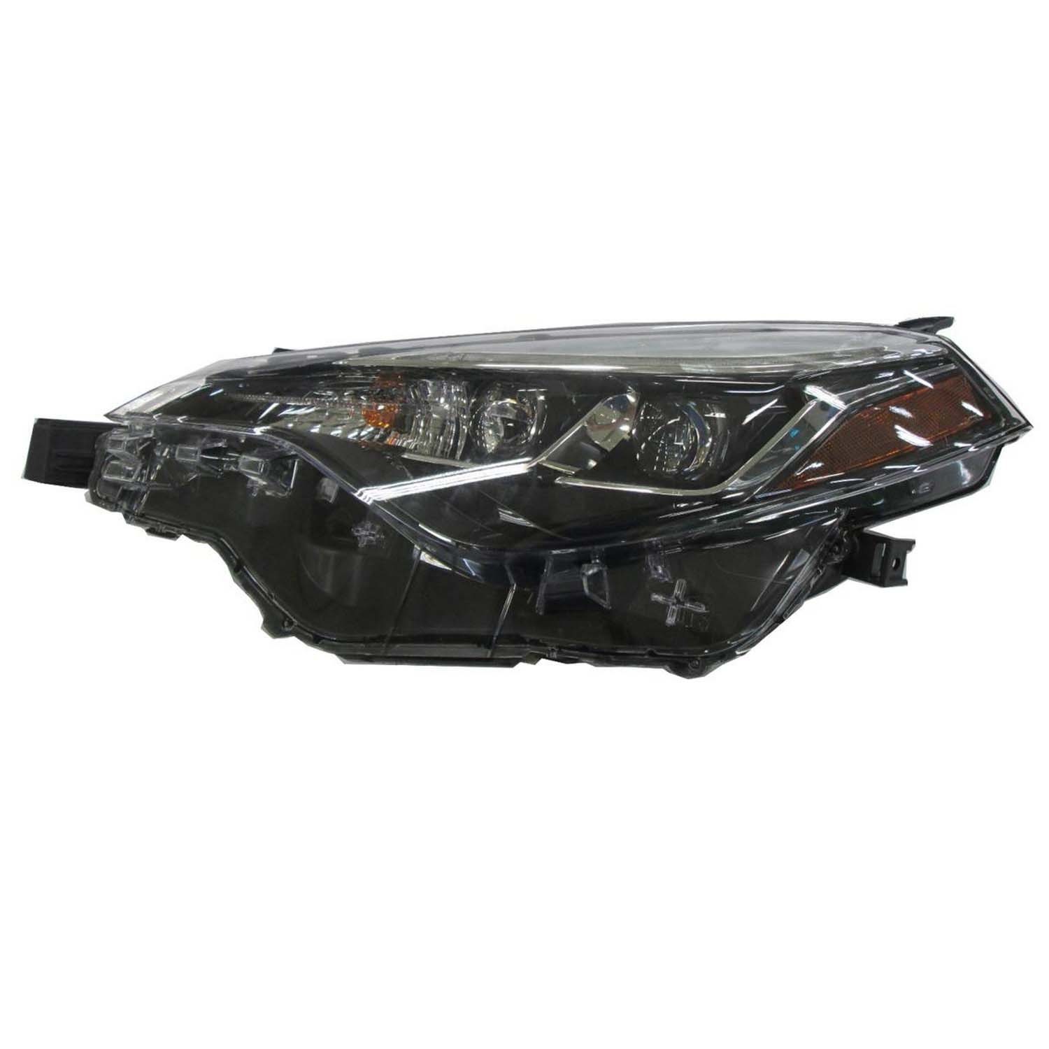 Headlight Assembly Composite Left Multi-LED w/LED Accent CAPA for Toyota Corolla XSE SE XLE 2017–2019