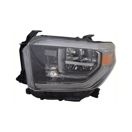 Headlight Assembly Composite Left LED w/Smoke Lens CAPA for Toyota Tundra 2018