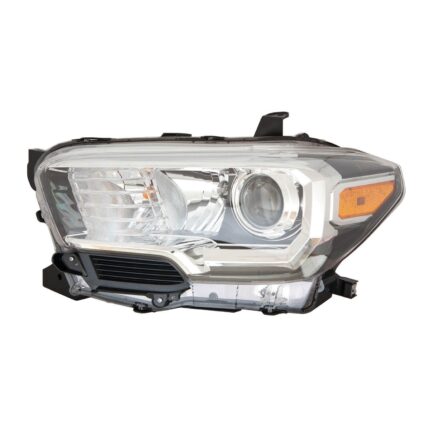 Headlight Assembly Composite Left w/o LED Daytime Running Lamps w/Fog Lamps CAPA for Toyota Tacoma 2018