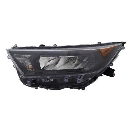 Headlight Assembly Composite Left w/o Adaptive Headlamps Black Bezel North America Built for Toyota RAV4 LE Hybrid LE 2019–2022