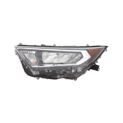 Headlight Assembly Composite Left Chrome Bezel North America Built for Toyota RAV4 Limited Adventure Trail XLE Premium XLE TRD Off-Road 2019–2021