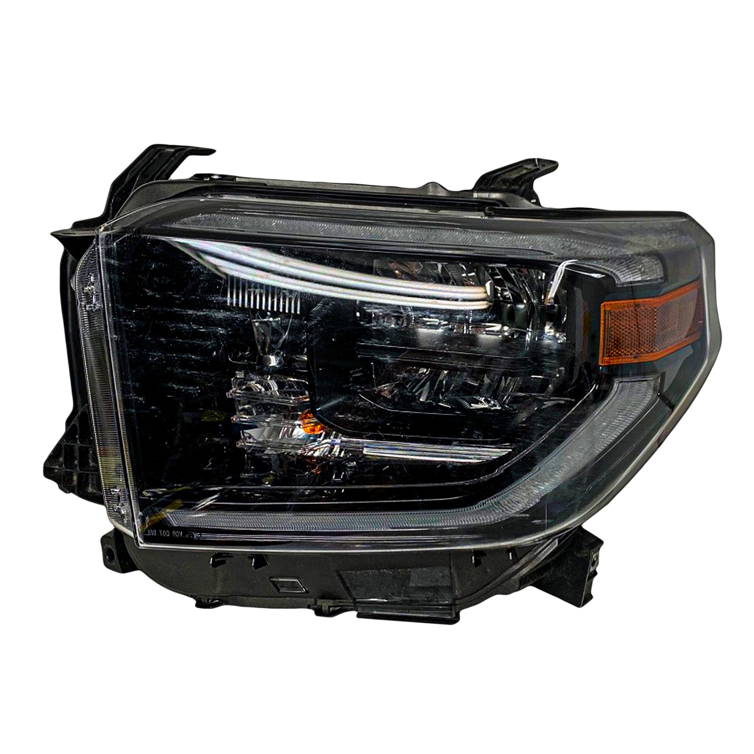 Headlight Assembly Composite Left w/LED DRL w/Smoked Chrome Accent for Toyota Tundra 2019–2021