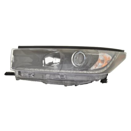 Headlight Assembly Composite Left w/o Smoked Chrome Accent CAPA for Toyota Highlander 2019