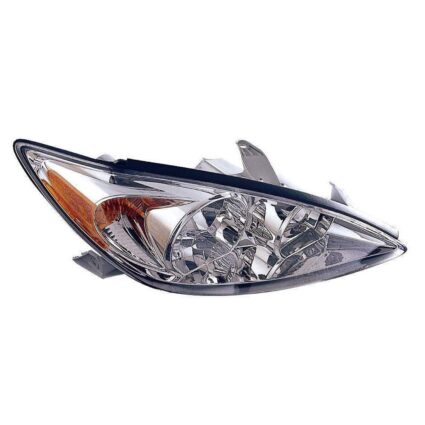 Headlight Assembly Composite Right Chrome CAPA for Toyota Camry LE XLE 2002–2004