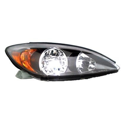 Headlight Assembly Composite Right Black for Toyota Camry SE 2002–2004