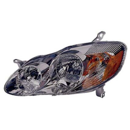 Headlight Assembly Composite Right for Toyota Corolla S 2003–2004