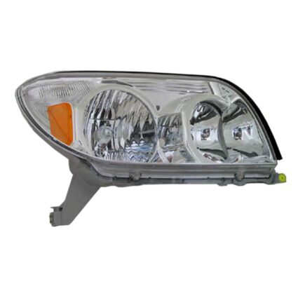 Headlight Assembly Composite Right Includes Park/Marker Lamps w/Chrome Bezel for Toyota 4Runner 2003–2005