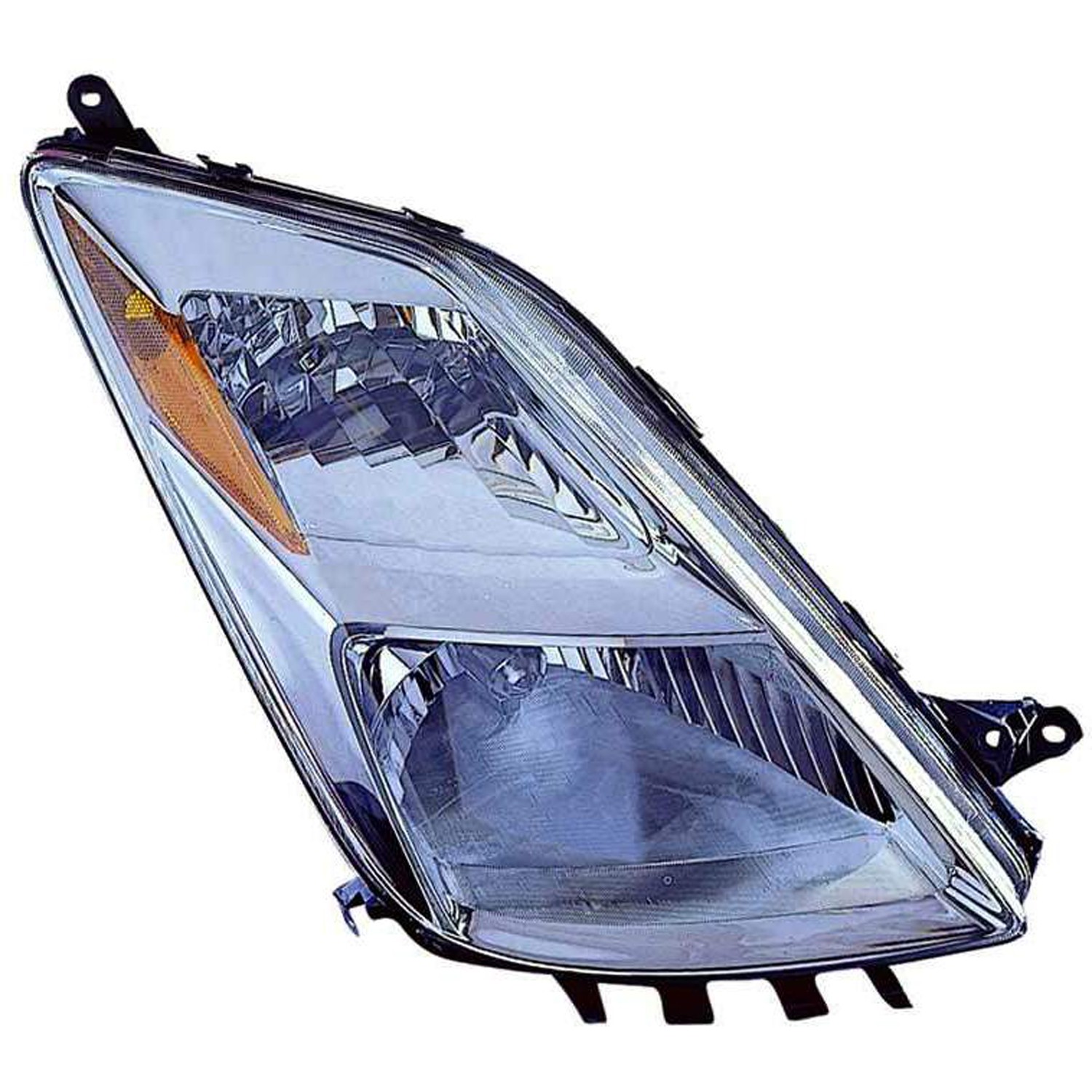 Headlight Assembly Composite Right w/o HID Lamps To 11-05 w/o Bulbs or Sockets CAPA for Toyota Prius 2004–2006
