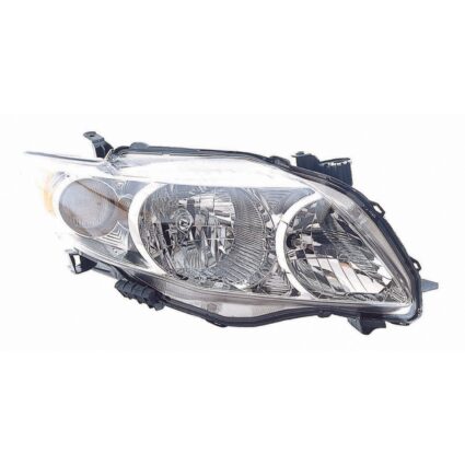 Headlight Assembly Composite Right CAPA for Toyota Corolla Base LE XLE CE 2009–2010