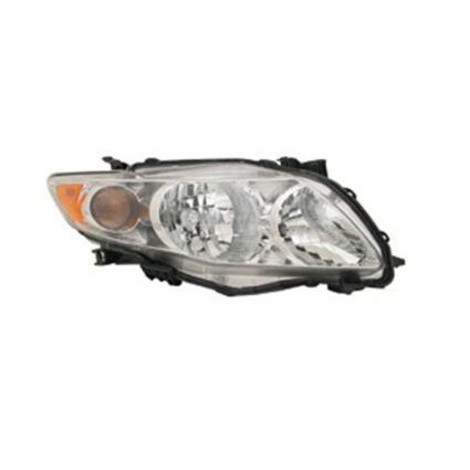 Headlight Assembly Composite Right for Toyota Corolla Base LE XLE CE 2009–2010