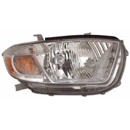 Headlight Assembly Composite Right USA Built CAPA for Toyota Highlander Limited Base SE 2010