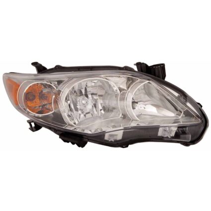 Headlight Assembly Composite Right Canada Built CAPA for Toyota Corolla Base LE CE 2011–2013
