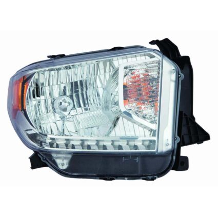 Headlight Assembly Composite Right Halogen w/o Level Adjuster for Toyota Tundra Limited SR SR5 2014–2015