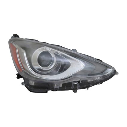 Headlight Assembly Composite Right CAPA for Toyota Prius C 2015–2017