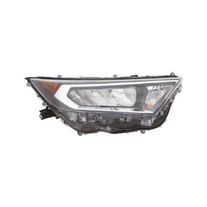 Headlight Assembly Composite Right Chrome Bezel North America Built for Toyota RAV4 Limited Adventure Trail XLE Premium XLE TRD Off-Road 2019–2021