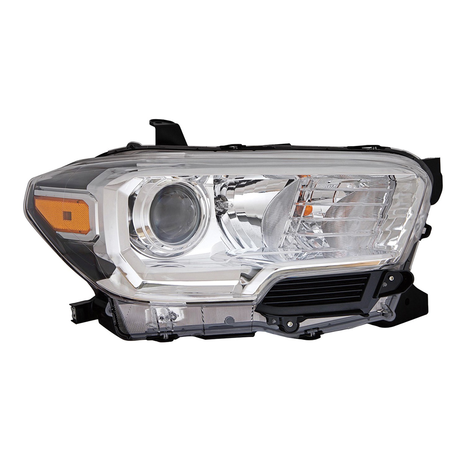 Headlight Assembly Composite Right w/o LED Daytime Running Lamps w/Fog Lamps CAPA for Toyota Tacoma 2019–2023