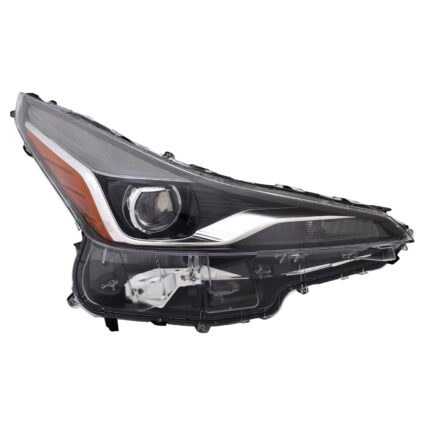 Headlight Assembly Composite Right w/o Adaptive Headlamps w/Fog Lamps for Toyota Prius 2019–2022