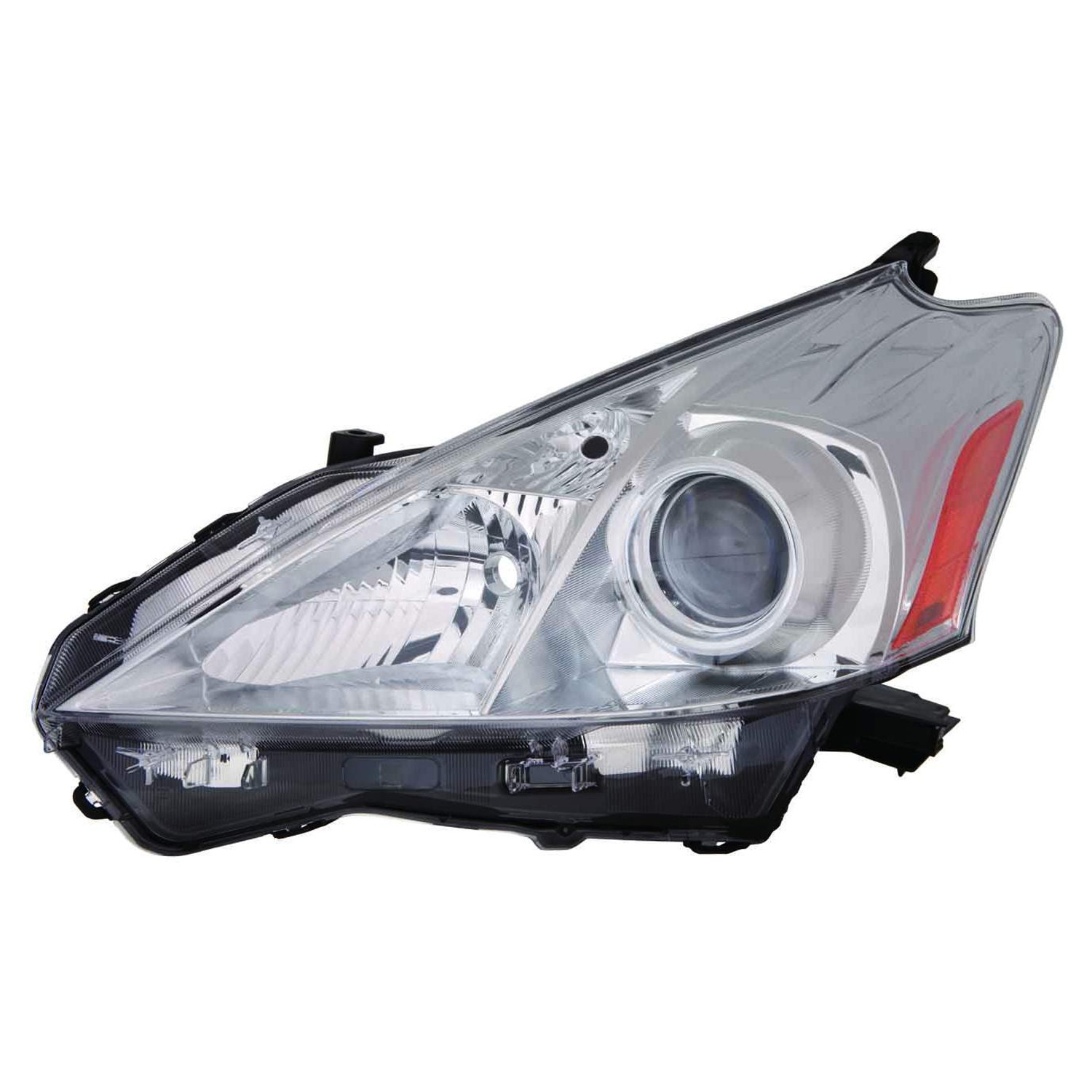Headlight Lens Housing Left Halogen CAPA for Toyota Prius V 2012–2014