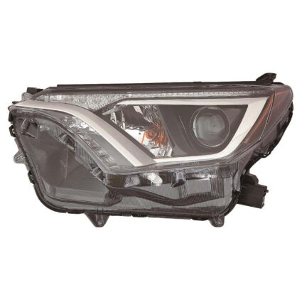 Headlight Lens Housing Left Halogen Japan Built CAPA for Toyota RAV4 2016–2018