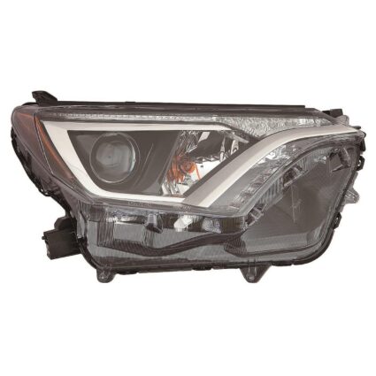 Headlight Lens Housing Right Halogen Japan Built CAPA for Toyota RAV4 2016–2018