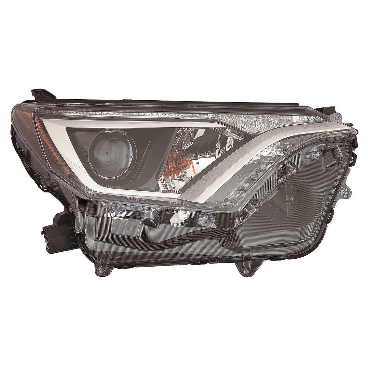 Headlight Lens Housing Right Halogen Japan Built for Toyota RAV4 2016–2018