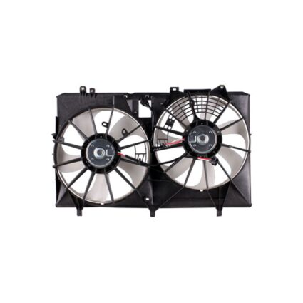 Engine Cooling Fan Assembly Motor/Blade/Shroud Dual Fan Assembly Canada Built for Lexus RX350 Toyota Sienna