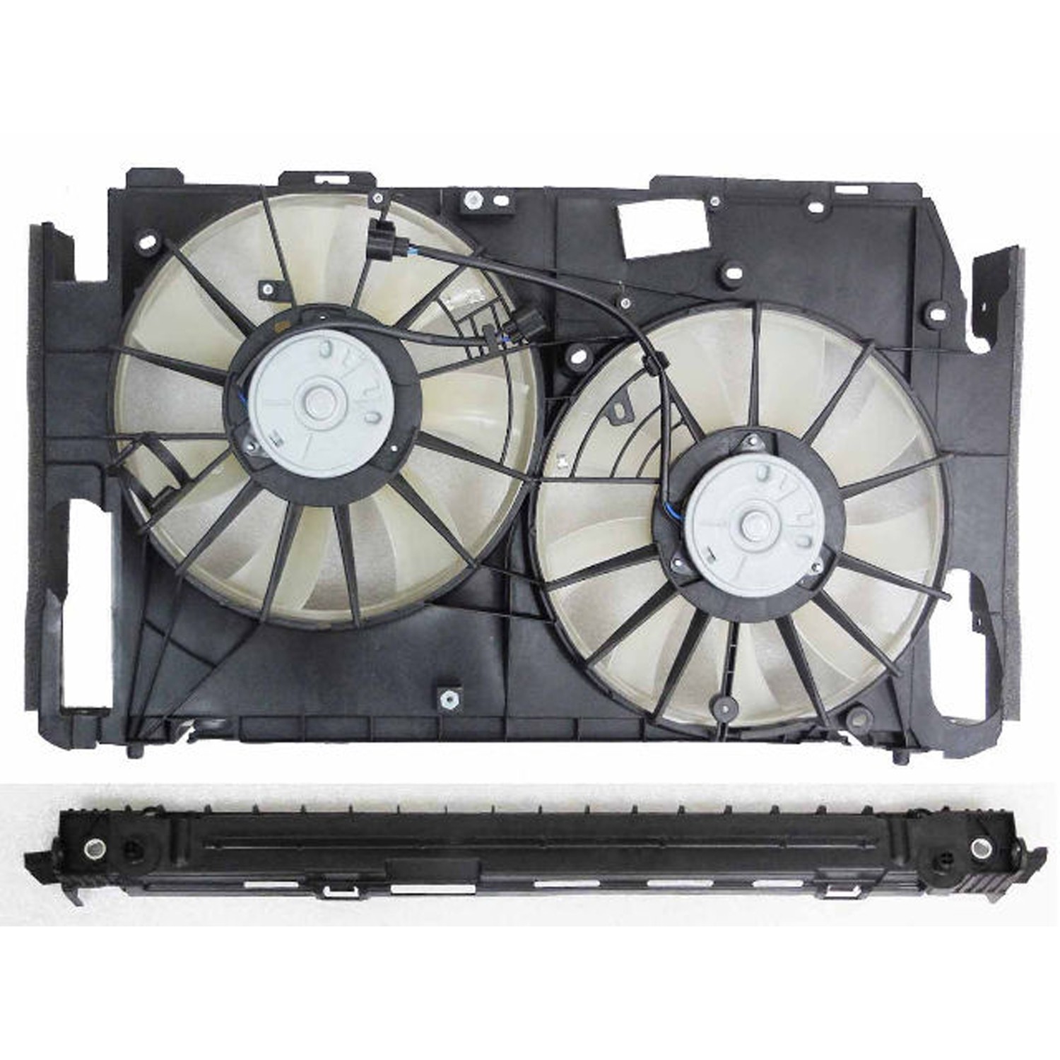 Engine Cooling Fan Assembly w/Towing Pkg Motor/Blade/Shroud Assembly Japan Built for Toyota RAV4 2009–2011