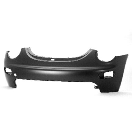 Bumper Cover Front w/o Headlamp Washers Primed CAPA for Volkswagen Beetle 1999–2005