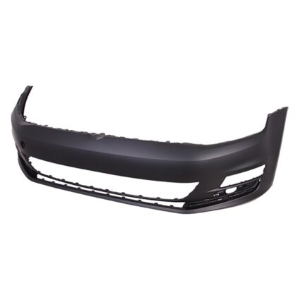 Bumper Cover Front w/o Headlamp Washers w/o Park Distance Control Primed for Volkswagen Golf 2015–2016