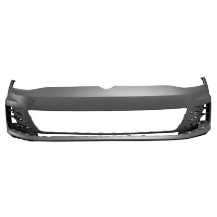 Bumper Cover Front w/o Headlamp Washers w/o Park Distance Control Primed for Volkswagen GTI 2015–2017