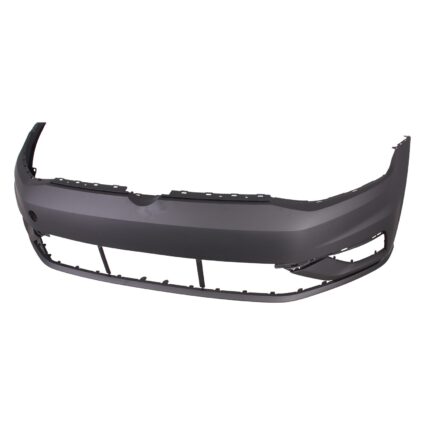 Bumper Cover Front w/o Parking Aid w/o Parallel Park Assist Primed CAPA for Volkswagen Golf Golf SportWagen