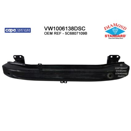 Bumper Cover Reinforcement Front w/o Collision Warning w/o Emergency Braking CAPA for Volkswagen Jetta Sedan 2011–2018