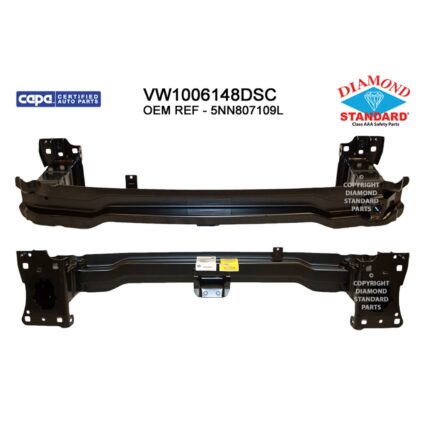 Bumper Cover Reinforcement Front CAPA for Volkswagen Tiguan 2018–2023