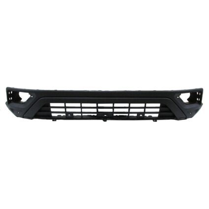 Bumper Cover Front Lower w/o R-LINE w/o Block Heater w/Parking Aid w/Front View Camera Black CAPA for Volkswagen Atlas 2018–2020