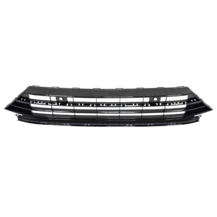 Bumper Cover Grille Front for Volkswagen Tiguan SEL R-Line SEL Premium R-Line SE R-Line Black 2019–2021