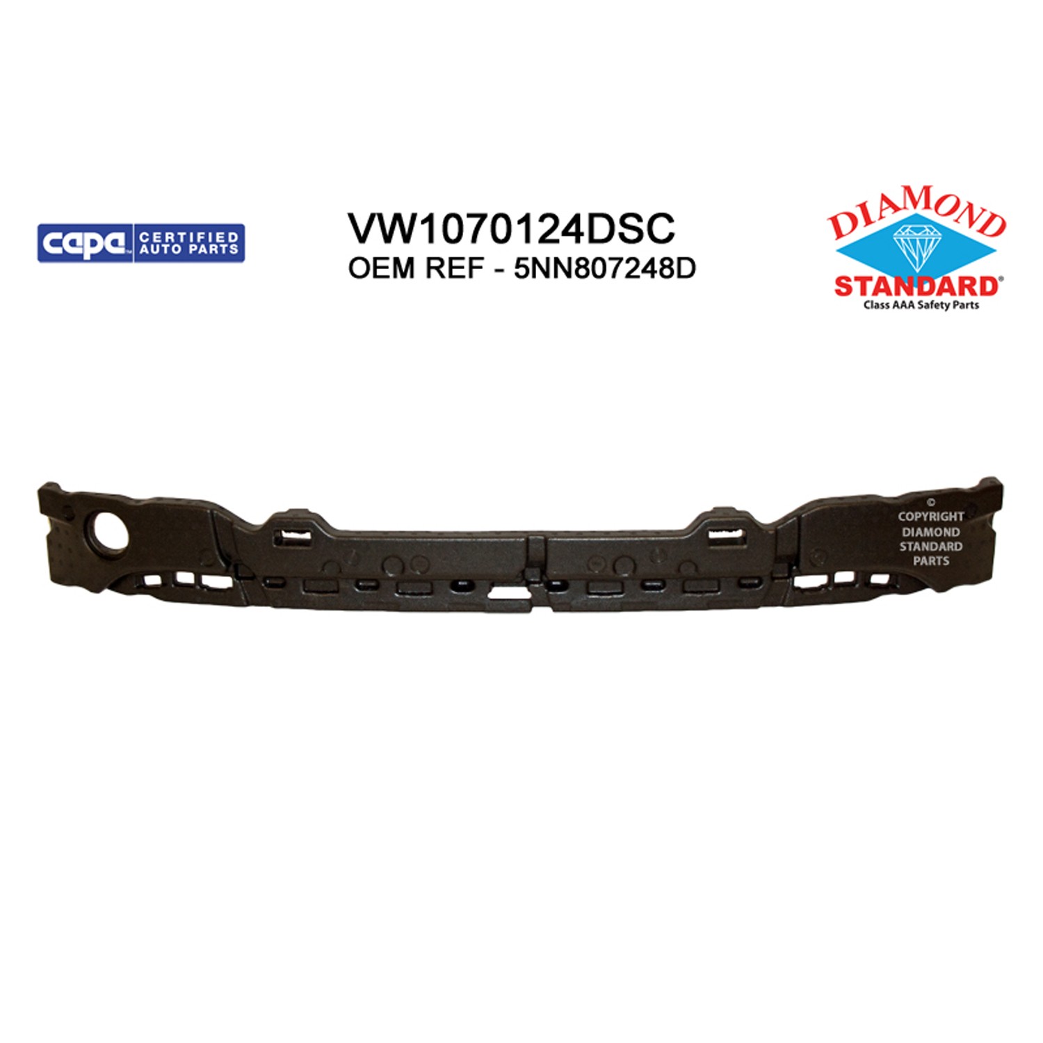 Bumper Impact Absorber Front CAPA for Volkswagen Tiguan 2018–2021